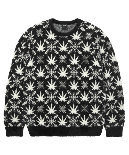 HUF（ハフ）の「ARCTIC PLANTLIFE CREWNECK SWEATER（ニット/セーター・メンズ・ブラック・S/M/L/XL/XXL）」の17枚目の写真