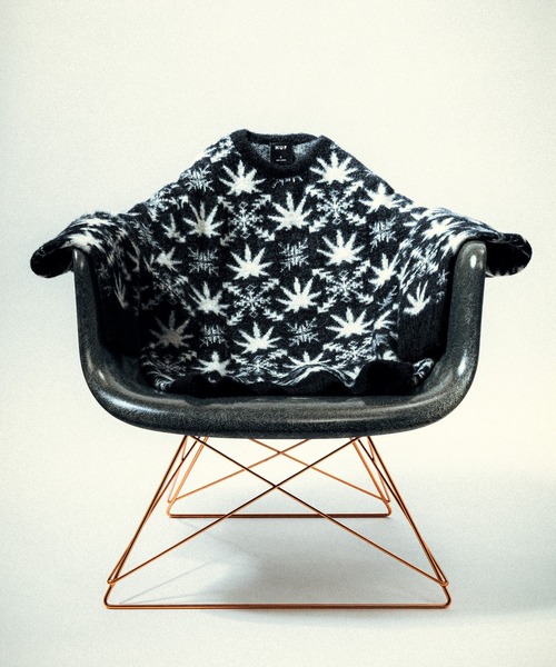 HUF（ハフ）の「ARCTIC PLANTLIFE CREWNECK SWEATER（ニット/セーター・メンズ・ブラック・S/M/L/XL/XXL）」の13枚目の写真