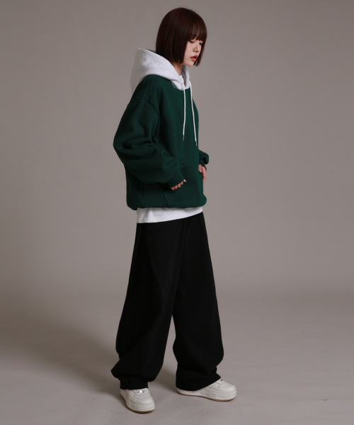 LIKE THE MOST(ライクザモースト)の「トレーニングピンタックサイドピンタックワイドパンツブラック(スウェットパンツ・レディース・ブラック・SMALL/MEDIUM/LARGE/S/M/L)」の5枚目の写真