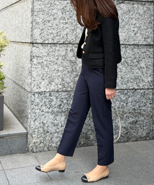 ST.ROONEY(セントルーニー)の「テーパードタックパンツ【低身長・小柄女性向け】(その他パンツ・レディース・ベージュ/ネイビー/ブラック・XS)」の11枚目の写真