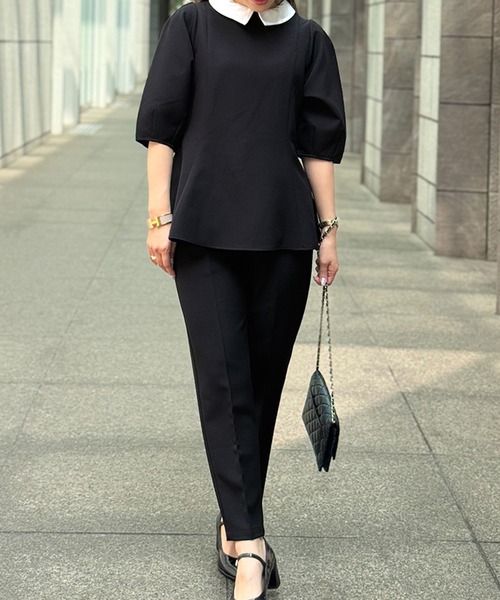 ST.ROONEY(セントルーニー)の「テーパードタックパンツ【低身長・小柄女性向け】(その他パンツ・レディース・ベージュ/ネイビー/ブラック・XS)」の20枚目の写真