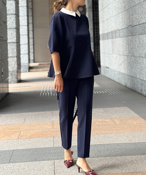 ST.ROONEY(セントルーニー)の「テーパードタックパンツ【低身長・小柄女性向け】(その他パンツ・レディース・ベージュ/ネイビー/ブラック・XS)」の21枚目の写真