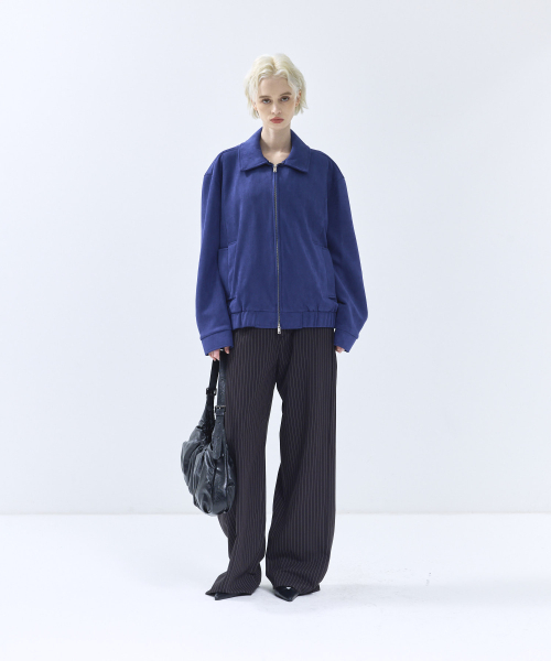 SCOTCH&SODA ヤギ革 スエードジャケット 青 SCOTCH&SODA ヤギ革 スエードジャケット 青 Leather Blouson Jacket