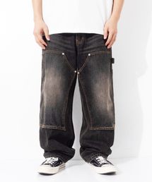 TL Double Knee Washed Pants (Non-Painted Black)