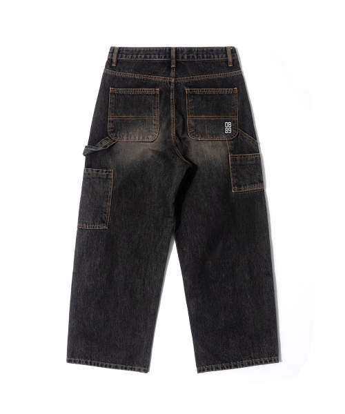 QT8 GARMENTS(キューティーエイトガーメント)の「TL Double Knee Washed Pants (Non-Painted Black)(デニムパンツ・レディース・その他・LARGE/X-LARGE)」の3枚目の写真