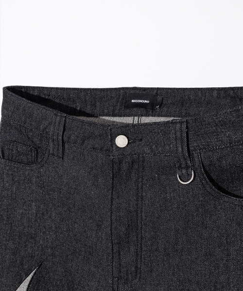 MASSNOUN（マスノウン）の「MSN ワークデニムパンツ MSFJP002-BK（デニムパンツ・レディース・その他・LARGE/MEDIUM/X-LARGE）」の3枚目の写真