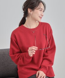 SHOO・LA・RUE | 【あったか/S-LL】シンプルだから使いやすい ガゼット付き 裏起毛スウェット(スウェット)