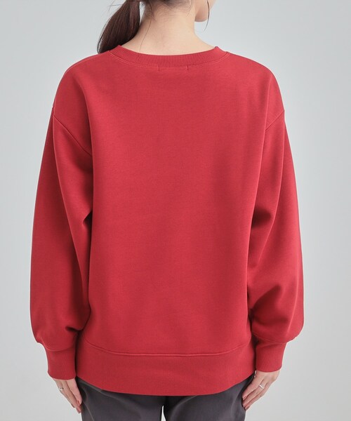 SHOO・LA・RUE(シューラルー)の「【あったか/S-LL】シンプルだから使いやすい ガゼット付き 裏起毛スウェット(スウェット・レディース・ブルー系その他/パープル/ダークグレー/ワインレッド/アイボリー・04/03/02/01)」の10枚目の写真