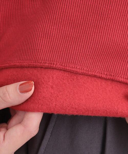 SHOO・LA・RUE(シューラルー)の「【あったか/S-LL】シンプルだから使いやすい ガゼット付き 裏起毛スウェット(スウェット・レディース・ブルー系その他/パープル/ダークグレー/ワインレッド/アイボリー・04/03/02/01)」の6枚目の写真