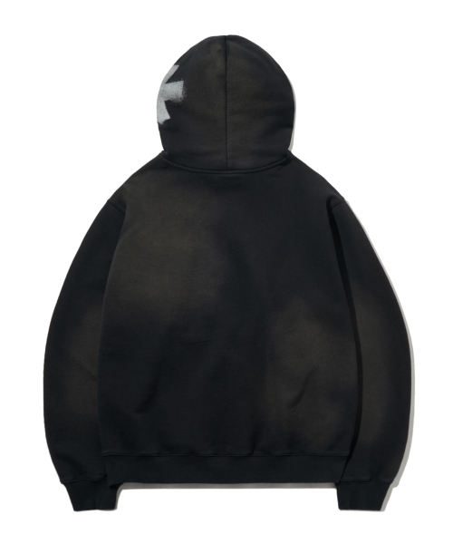 PHYSICAL DEPARTMENT（フィジカル デパートメント）の「オーバータイポスプレーダイングフード_ブラック（パーカー・レディース・その他・LARGE/MEDIUM/X-LARGE）」の3枚目の写真
