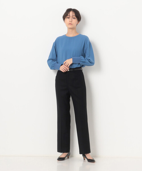 K.T KIYOKO TAKASE(キヨコタカセ)の「〔 TALLサイズ 〕 【セットアップ対応】2WAY ストレッチフラノ スリムストレートパンツ(その他パンツ・レディース・トップグレー・13号)」の3枚目の写真