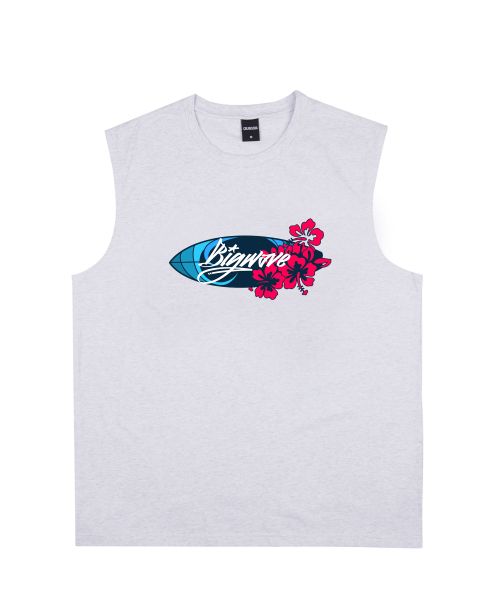 CREAM SODA LAB(クリームソーダラボ)の「ハワイサーフィンボードスリーブレスライトグレー(Tシャツ/カットソー・レディース・その他・X-LARGE/LARGE/MEDIUM)」の1枚目の写真