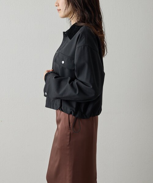 Drawing Numbers(ドローイング ナンバーズ)の「【Drawing Numbers】《セットアップ対応可》ウォッシャブルツイルジャケット(ブルゾン・レディース・ブラック/ネイビー・38)」の15枚目の写真