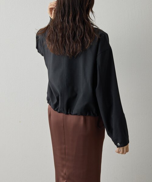 Drawing Numbers(ドローイング ナンバーズ)の「【Drawing Numbers】《セットアップ対応可》ウォッシャブルツイルジャケット(ブルゾン・レディース・ブラック/ネイビー・38)」の18枚目の写真