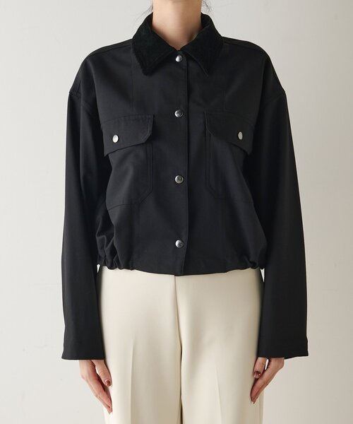 Drawing Numbers(ドローイング ナンバーズ)の「【Drawing Numbers】《セットアップ対応可》ウォッシャブルツイルジャケット(ブルゾン・レディース・ブラック/ネイビー・38)」の22枚目の写真