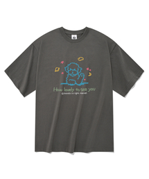 ラブリー半袖Tシャツグレー