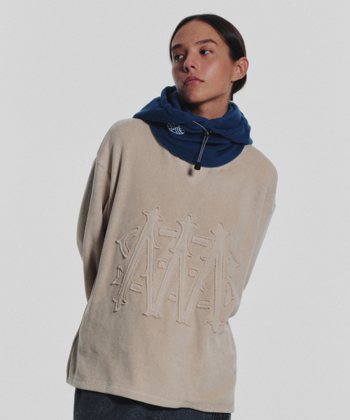 MENASOO(ミナス)の「Applique Velour Sweatshirt_Beige(スウェット・レディース・Beige・F)」の13枚目の写真