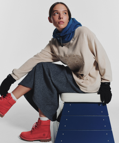 MENASOO(ミナス)の「Applique Velour Sweatshirt_Beige(スウェット・レディース・Beige・F)」の7枚目の写真