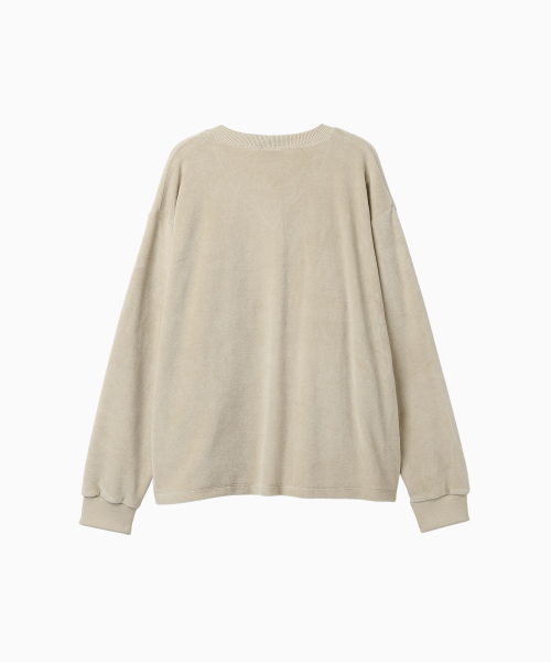 MENASOO(ミナス)の「Applique Velour Sweatshirt_Beige(スウェット・レディース・Beige・F)」の9枚目の写真
