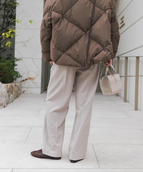 URBAN RESEARCH DOORS（アーバンリサーチドアーズ）の「『UR TECH』ウラキモウストレートイージーパンツ（その他パンツ・レディース・ベージュ系その他/ブラック・MEDIUM/SMALL）」の6枚目の写真