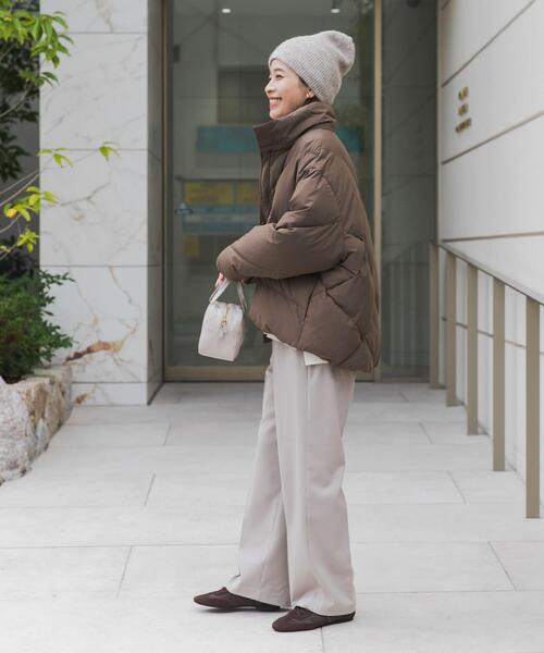 URBAN RESEARCH DOORS（アーバンリサーチドアーズ）の「『UR TECH』ウラキモウストレートイージーパンツ（その他パンツ・レディース・ベージュ系その他/ブラック・MEDIUM/SMALL）」の8枚目の写真