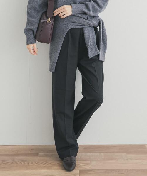 URBAN RESEARCH DOORS（アーバンリサーチドアーズ）の「『UR TECH』ウラキモウストレートイージーパンツ（その他パンツ・レディース・ベージュ系その他/ブラック・MEDIUM/SMALL）」の18枚目の写真