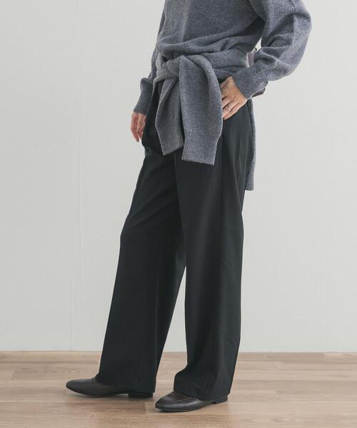 URBAN RESEARCH DOORS（アーバンリサーチドアーズ）の「『UR TECH』ウラキモウストレートイージーパンツ（その他パンツ・レディース・ベージュ系その他/ブラック・MEDIUM/SMALL）」の20枚目の写真