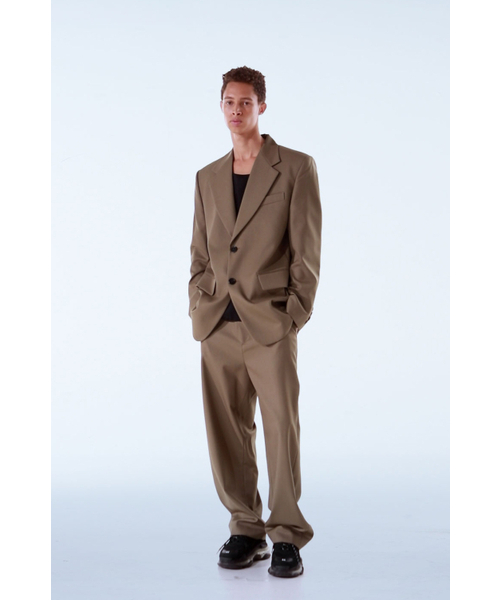 THE BALLON(ザバロン)の「BASE SUIT PANTS-KHAKI(スラックス・メンズ・カーキ・MEDIUM/LARGE)」の1枚目の写真