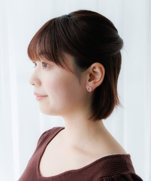 flower（フラワー）の「リースピアス（ピアス（片耳用）・レディース・シルバー・FREE）」の2枚目の写真