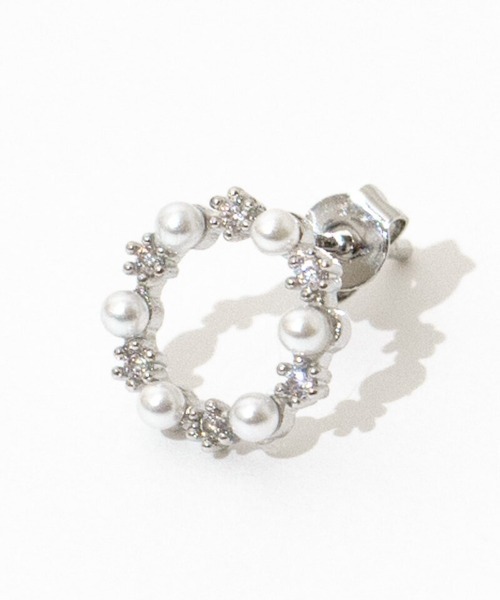 flower（フラワー）の「リースピアス（ピアス（片耳用）・レディース・シルバー・FREE）」の4枚目の写真