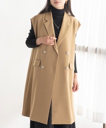 EUCLAID（エウクレイド）の「【雑誌掲載】ダブルボタンロングジレ（ベスト）」