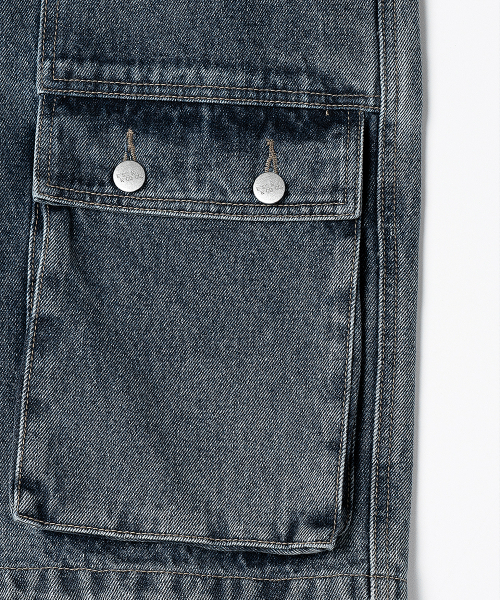 ESN(イーエスエヌ)の「アウトポケットカーペンターデニムショーツ濃紺(その他パンツ・メンズ・その他・LARGE/MEDIUM/X-LARGE)」の5枚目の写真