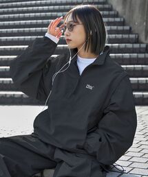 【カズ】GOOD ENOUGH ナイロンジャケット ハーフジップ サイズM ブランド古着】「ハーフジップ」に該当するメンズのナイロンジャケット