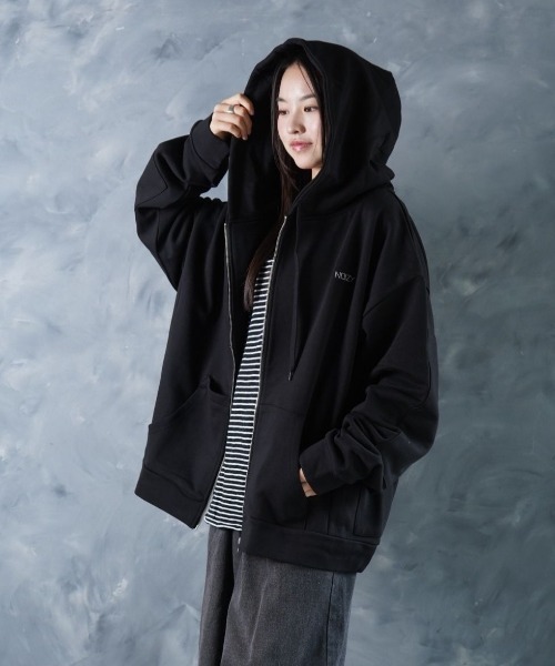 knocked loose パーカー 黒 L Loose（ルース） マウンテンパーカー ウインドブレーカー オーバー