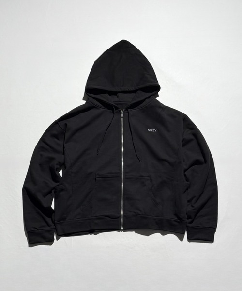 セール】Threads Utility Zip-Up Hoodie / ワンポイント 刺繍 ジップ