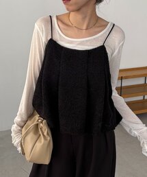 CAPRICIEUX LE'MAGE | ボアフレアキャミ(シャツ/ブラウス)