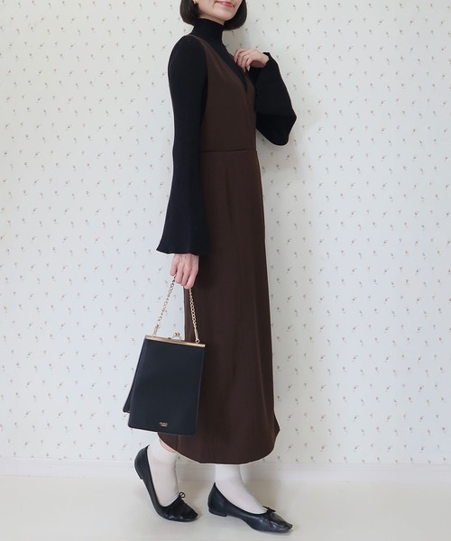 INTERPLAY(インタープレイ)の「【INTERPLAY x MAYUKO】Minimal I-Line Dress(ワンピース・レディース・ネイビー系/ブラック/ダークブラウン・FREE)」の10枚目の写真