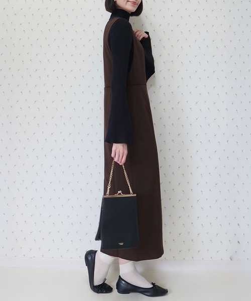 INTERPLAY(インタープレイ)の「【INTERPLAY x MAYUKO】Minimal I-Line Dress(ワンピース・レディース・ネイビー系/ブラック/ダークブラウン・FREE)」の11枚目の写真