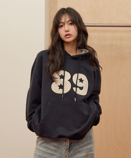 WaiKei（ワイケイ）の「89ドットアップリケフードTシャツネイビー（パーカー・レディース・その他・1/2）」の3枚目の写真