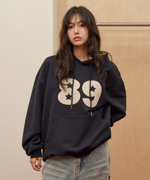 WaiKei（ワイケイ）の「89ドットアップリケフードTシャツネイビー（パーカー・レディース・その他・1/2）」の5枚目の写真