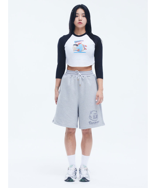 REMOVERSTUDIO（リムーバースタジオ）の「ウーマンデビルビッグロゴハーフパンツ[グレー]（その他パンツ・レディース・その他・LARGE/X-LARGE）」の4枚目の写真