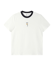 サンフラワーリングTシャツ_ホワイト