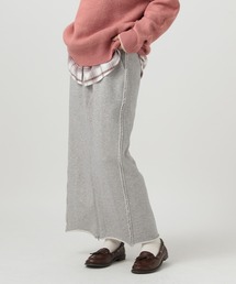 BAYFLOW | [身長に合わせて選べる着丈]フロントスリットスウェットスカート(スカート)