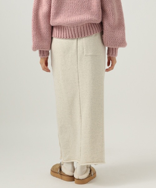 BAYFLOW（ベイフロー）の「[身長に合わせて選べる着丈]フロントスリットスウェットスカート（スカート・レディース・アイボリー/グレー・MEDIUM/SMALL）」の19枚目の写真