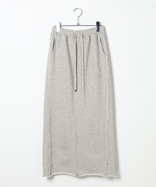 BAYFLOW（ベイフロー）の「[身長に合わせて選べる着丈]フロントスリットスウェットスカート（スカート・レディース・アイボリー/グレー・MEDIUM/SMALL）」の20枚目の写真