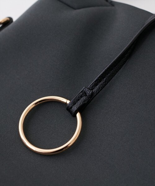 natural couture(ナチュラルクチュール)の「2WAYトートミニ(トートバッグ・レディース・ブラック/チャコールグレー/ピンクベージュ/アイボリー・FREE)」の12枚目の写真