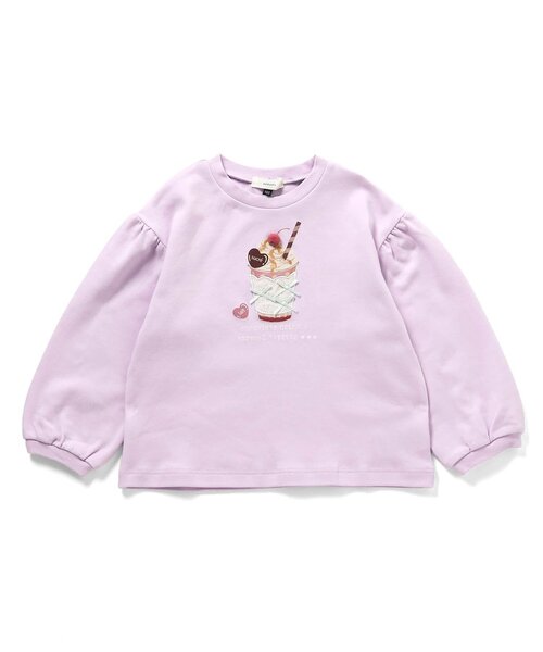 Seraph（セラフ）の「スイーツモチーフTシャツ_ジュニア対応（Tシャツ/カットソー・キッズ・ピンク/ラベンダー/サックスブルー/オフホワイト・80/90/100/110/120/130/140）」の9枚目の写真