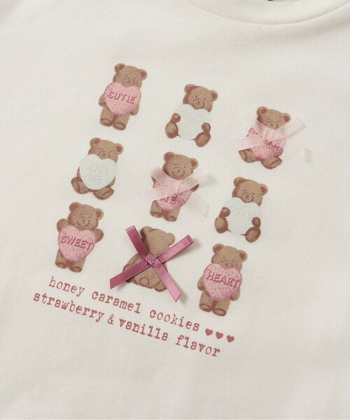 Seraph（セラフ）の「スイーツモチーフTシャツ_ジュニア対応（Tシャツ/カットソー・キッズ・ピンク/ラベンダー/サックスブルー/オフホワイト・80/90/100/110/120/130/140）」の13枚目の写真