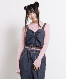 MILK | シアー ギンガム トップス(Tシャツ/カットソー)