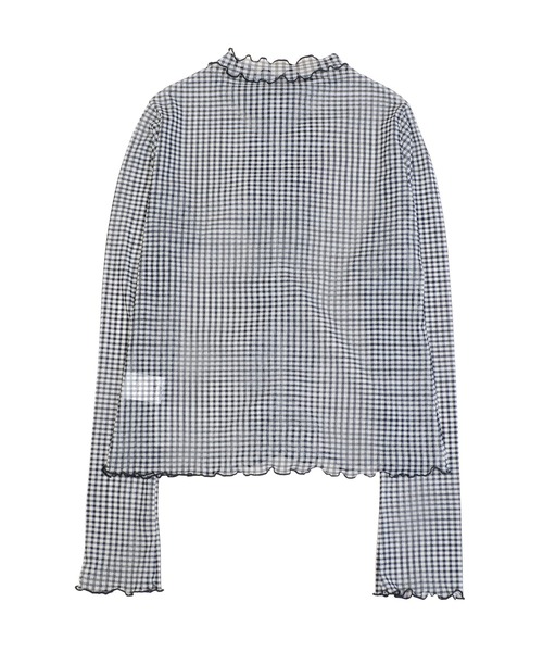 MILK(ミルク)の「シアー ギンガム トップス(Tシャツ/カットソー・レディース・A・FREE)」の5枚目の写真